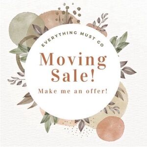 Moving Sale Offer Sign